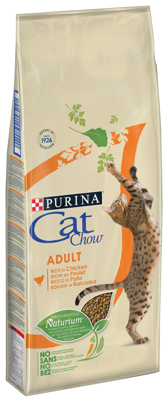 Сухой корм для кошек Cat Chow Adult, домашняя птица, 7кг