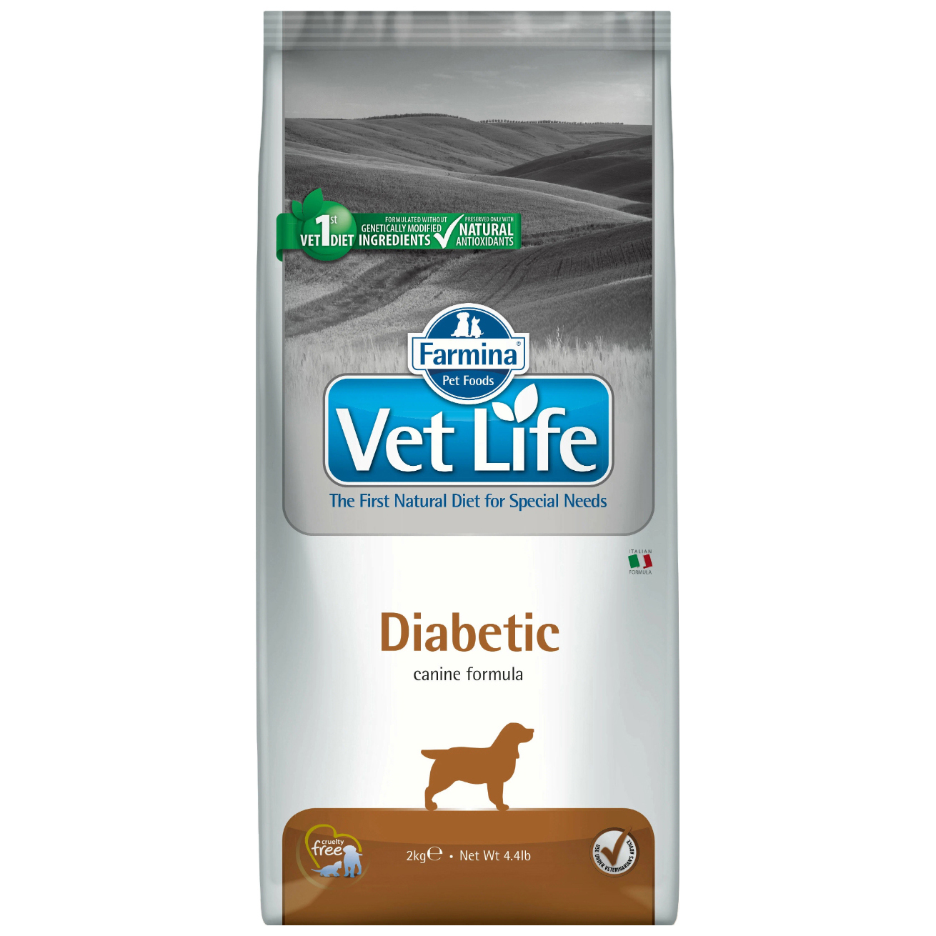 Купить сухой корм для собак Farmina Vet Life Diabetic, при диабете, курица, 2кг, цены на Мегамаркет | Артикул: 100023037340