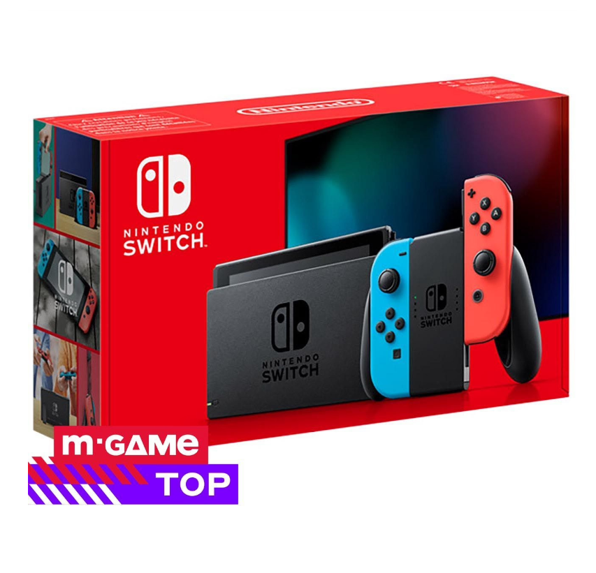 Игровая приставка Nintendo Switch OLED Neon Red, Neon Blue, 64 ГБ