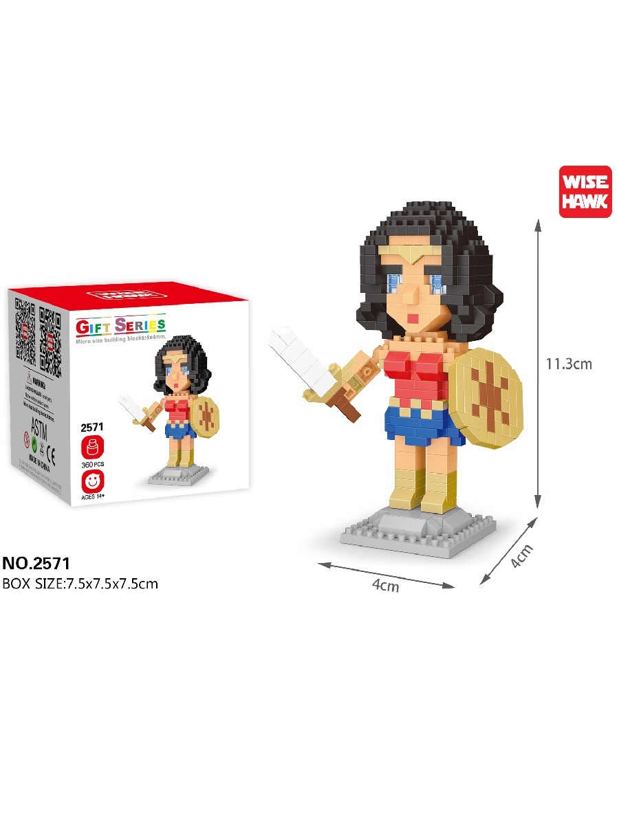 29.12 2025 г no 2571. Конструктор wisehawk &amp; lno чудо-женщина 360 деталей no.2571 wonder woman инстукция.