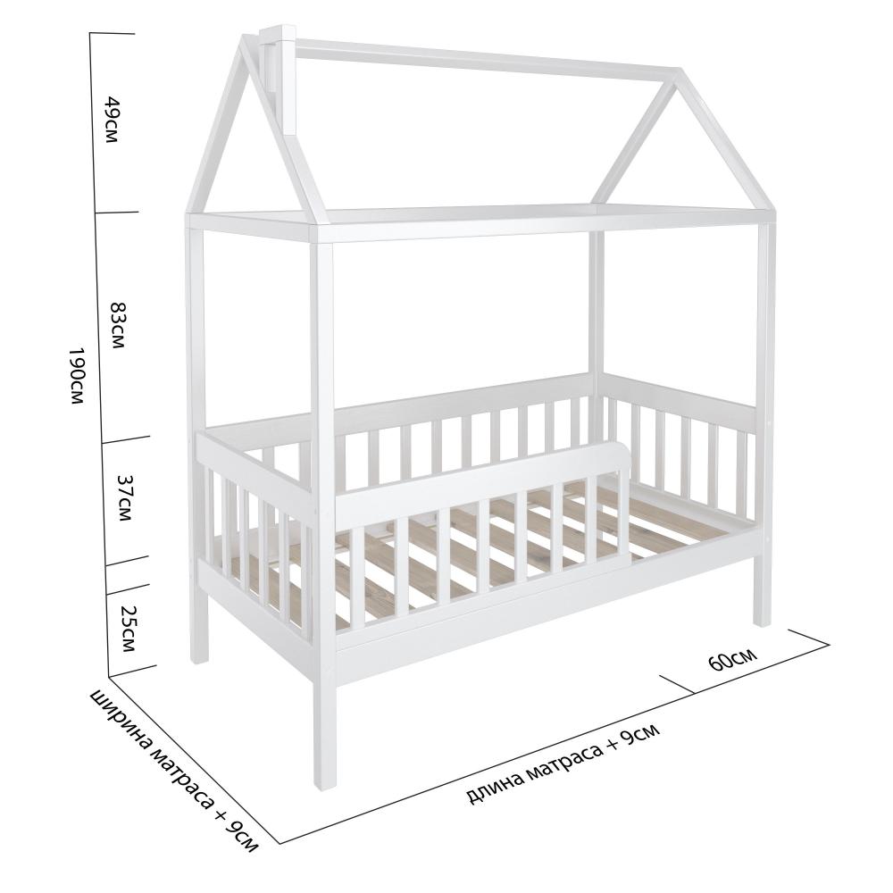 Кроватка домик чертеж 160х80