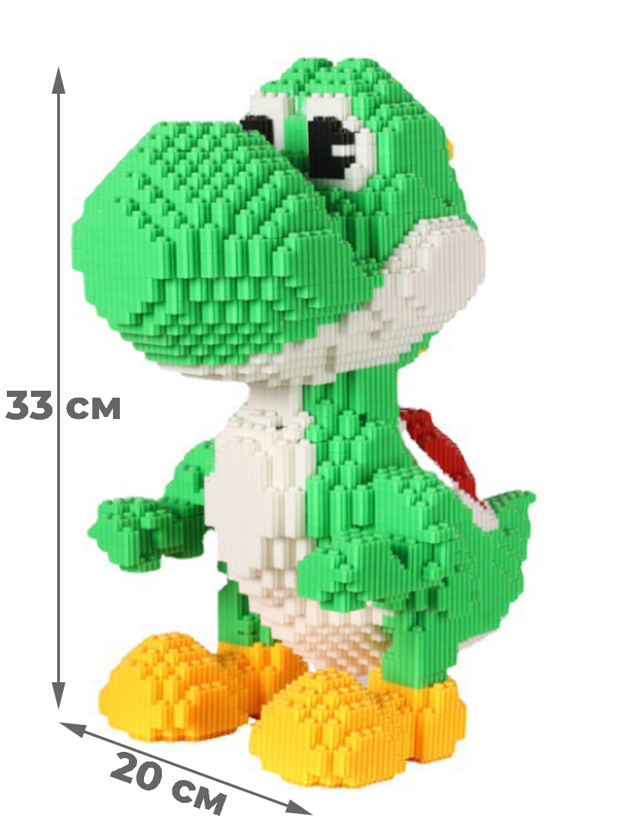 3D конструктор Марио динозавр Йоши Mario Yoshi (2760 деталей) – купить в  Москве, цены в интернет-магазинах на Мегамаркет