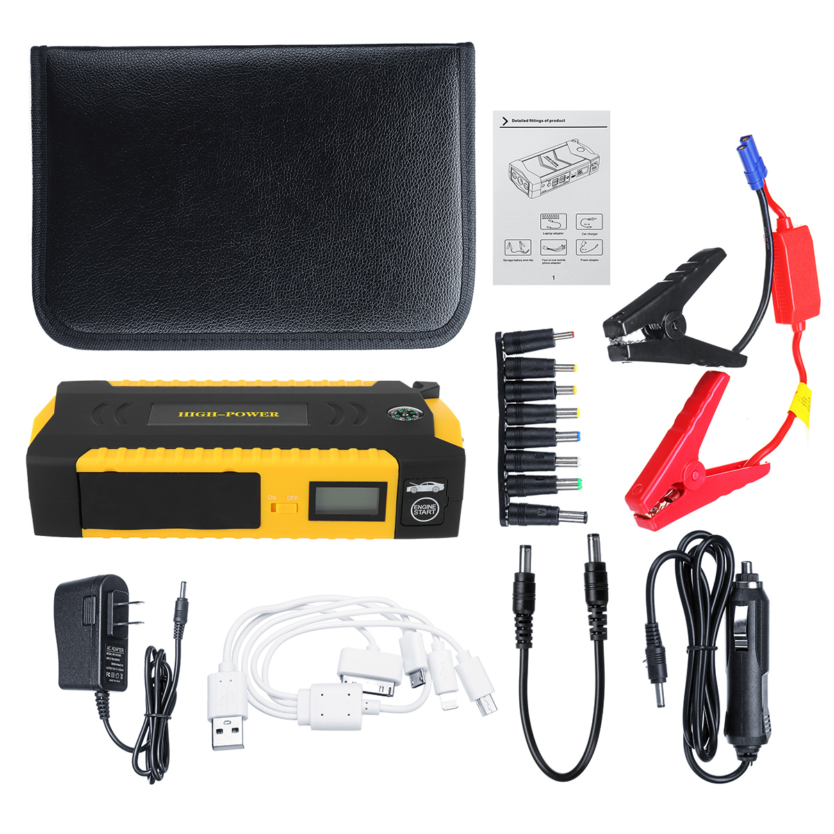 Пуско-зарядное устройство 38000мч Jump Starter High Power - купить в Москве, цены на Мегамаркет | 600008706617