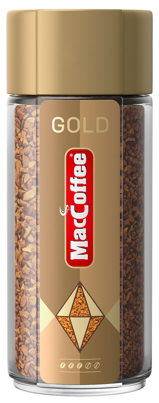 Кофе растворимый MacCoffee Gold сублимированный 100 г - купить в Мегамаркет Спб Шушары, цена на Мегамаркет