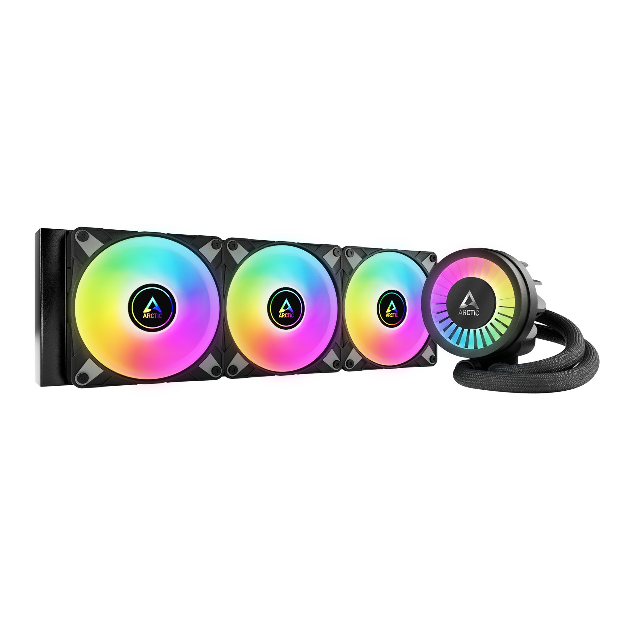 Жидкостная система охлаждения Arctic Liquid Freezer III-360 A-RGB Black, купить в Москве, цены в интернет-магазинах на Мегамаркет