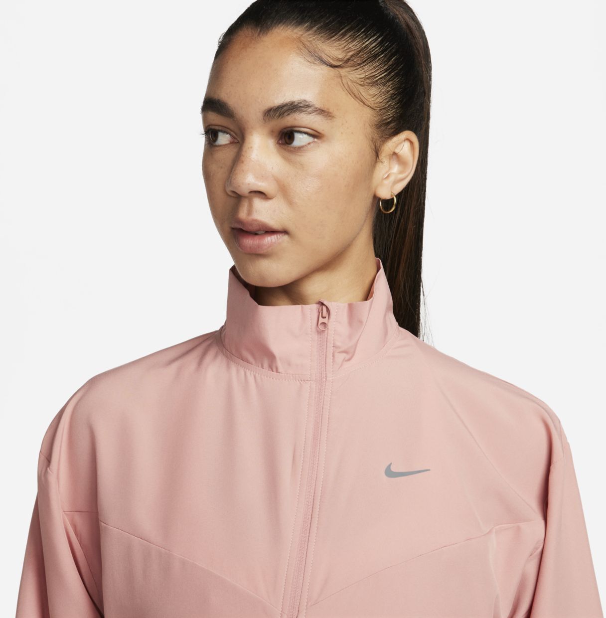 nike swoosh jacket pink