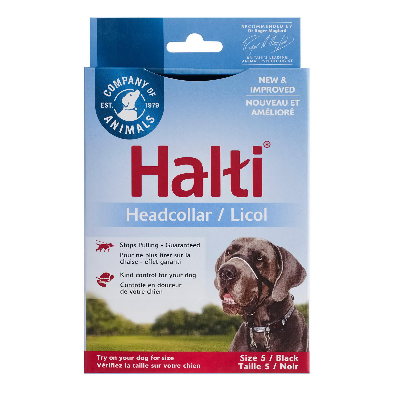 Недоуздок для собак COA Халти HALTI Headcollar, чёрный, Size 5