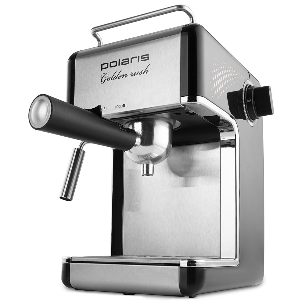 Рожковая кофеварка Polaris PCM 4006A Golden Rush Black - купить в О