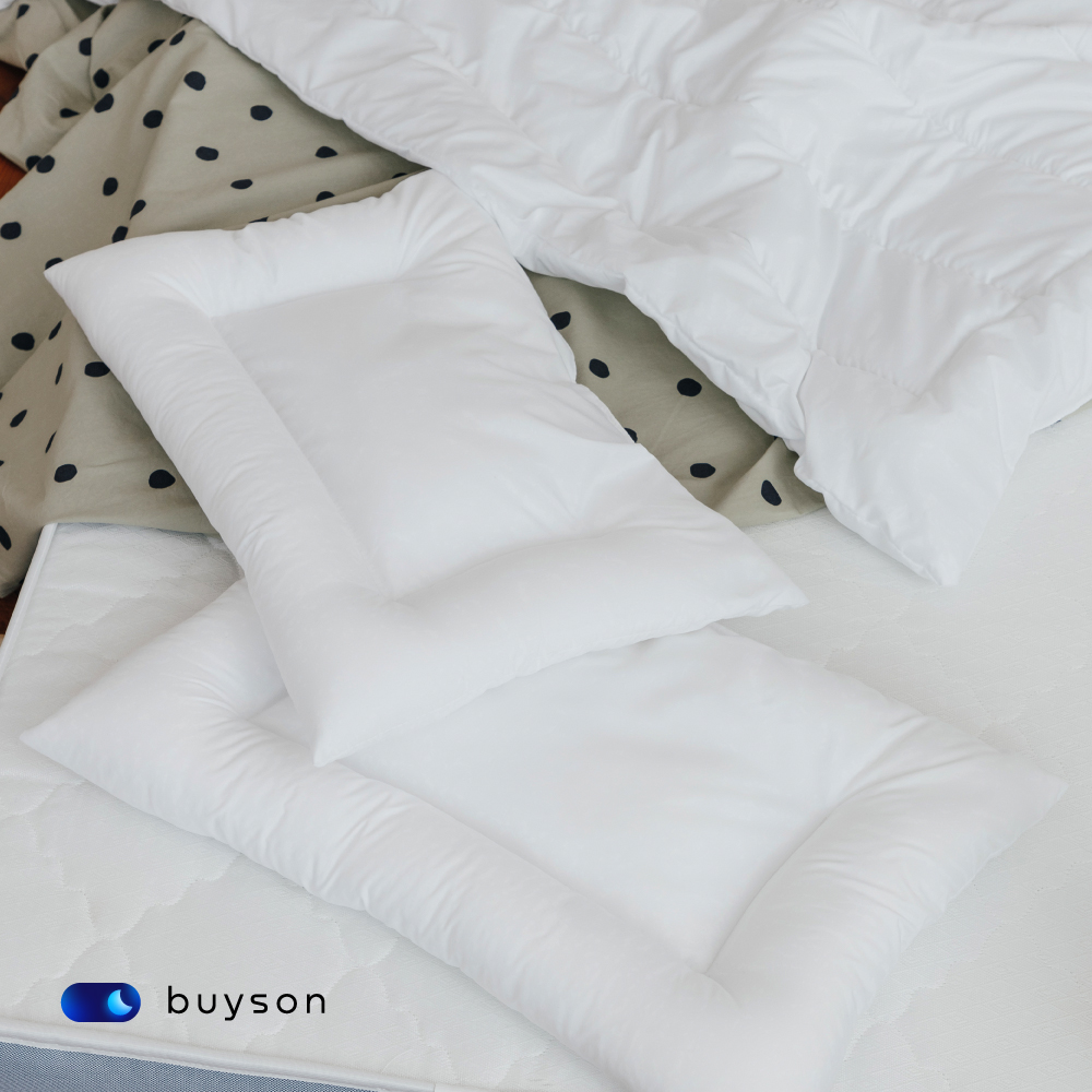 Купить детская подушка для сна buyson BuySweet, 35х55 см, высота 6 см (3-5  лет), цены на Мегамаркет | Артикул: 600009483615