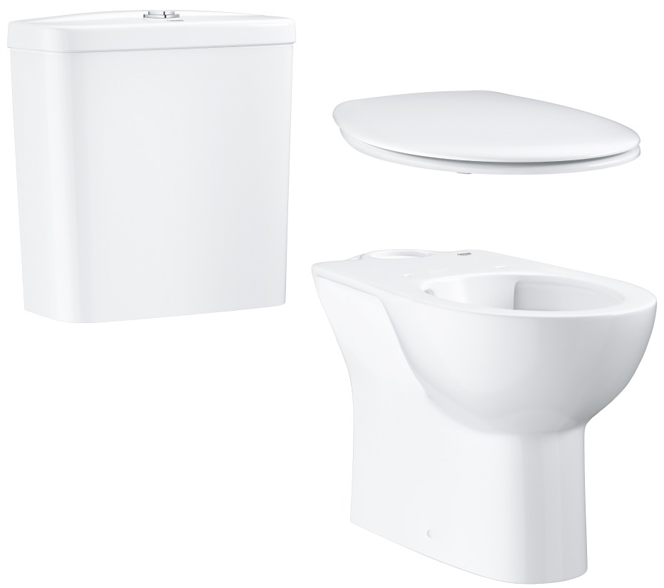 Унитаз grohe bau ceramic напольный. Grohe Bau Ceramic 39604000. Унитаз-компакт Grohe Bau Ceramic 39429000.