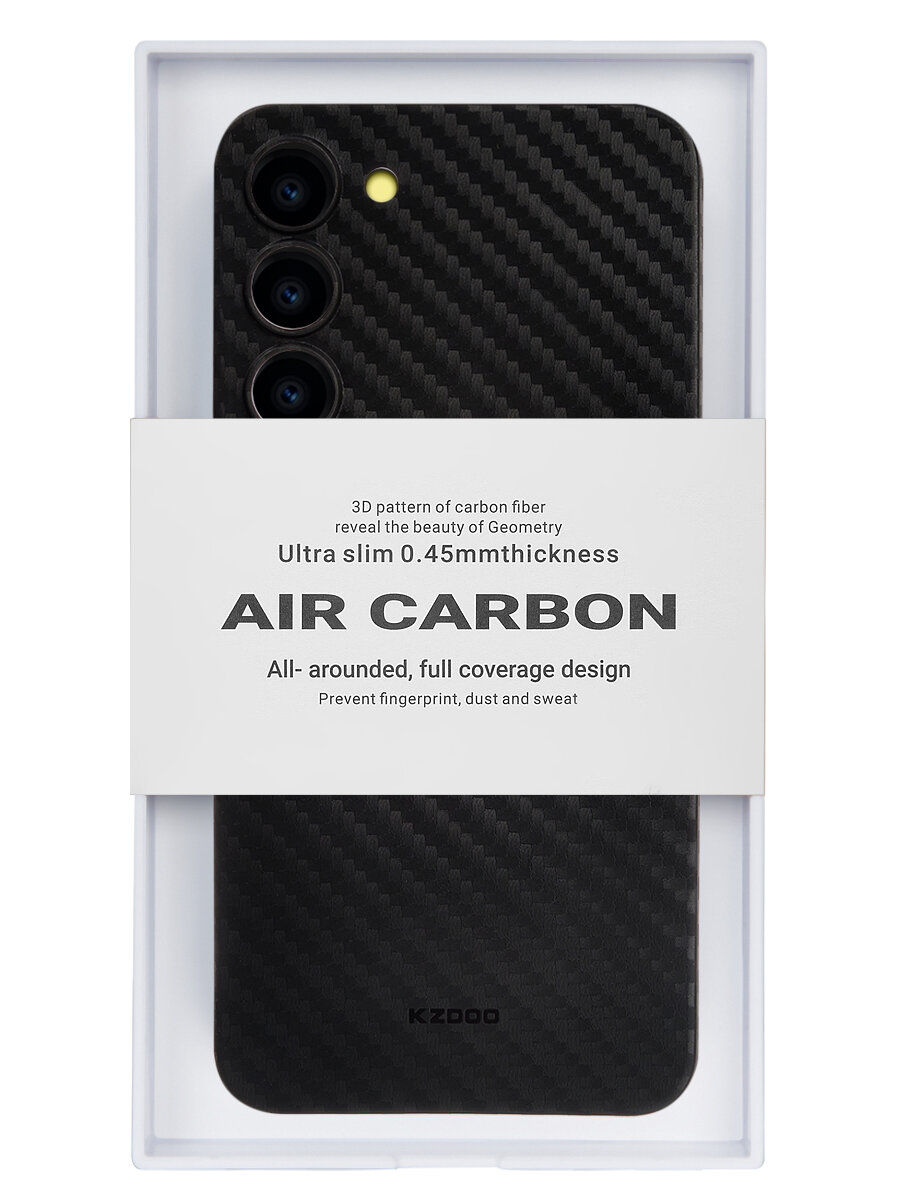Чехол для Samsung Galaxy S24 AIR Carbon-Чёрный - купить в Estorea, цена на Мегамаркет