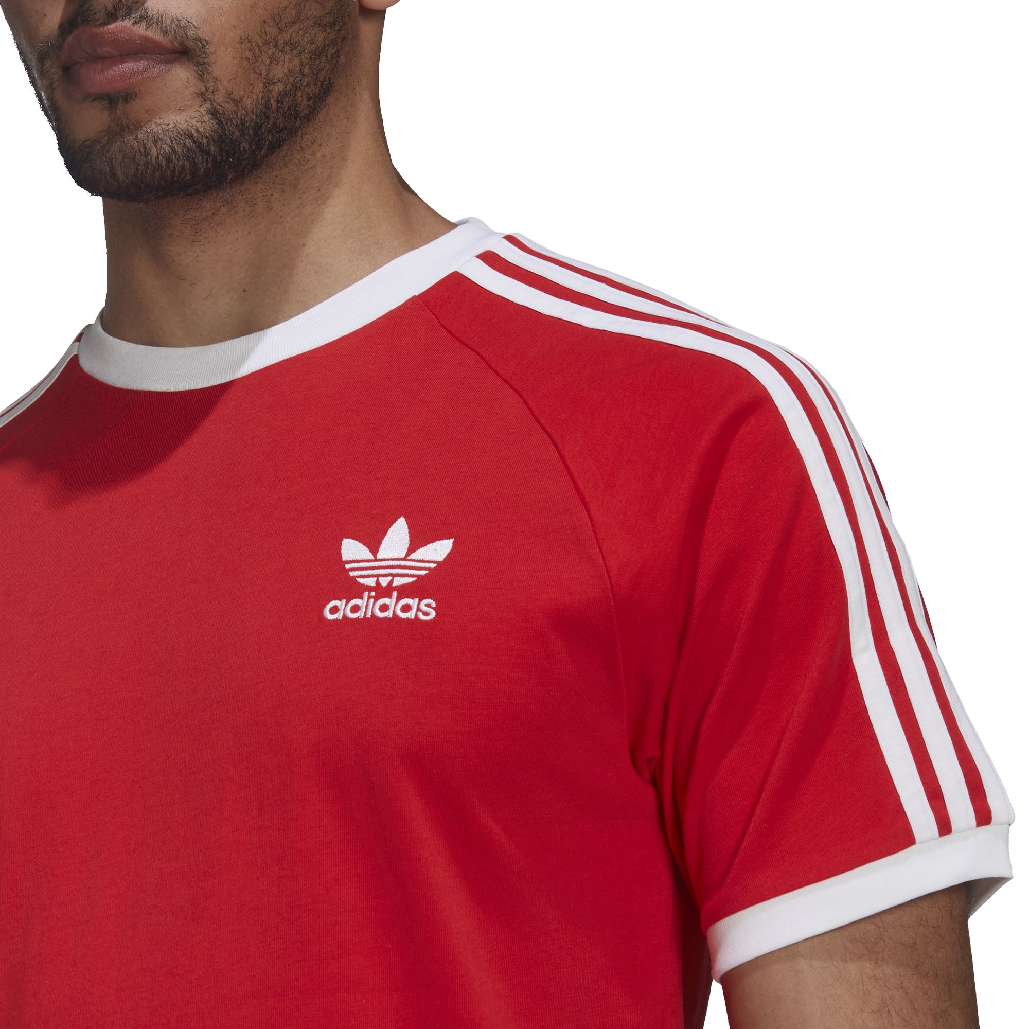 3 stripes clearance tee red