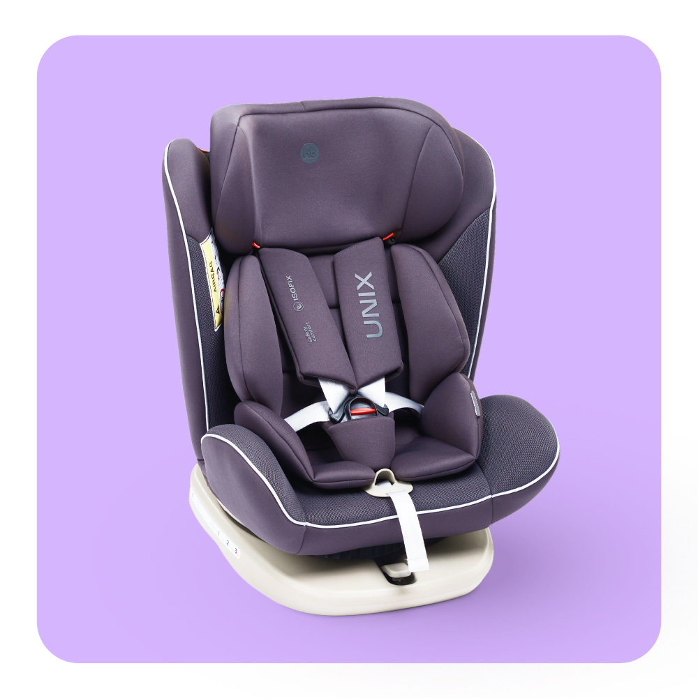 Купить автокресло Happy Baby Unix группы 0+/1/2/3, isofix, 0-36 кг поворотная база, серое, цены на Мегамаркет | Артикул: 600009645147