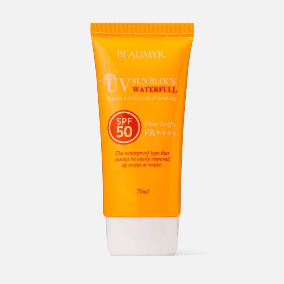 Купить солнцезащитный крем для лица Juno Beaumyr UV Sun Block с экстарктом белого трюфеля 70 мл, цены на Мегамаркет | Артикул: 100050977784