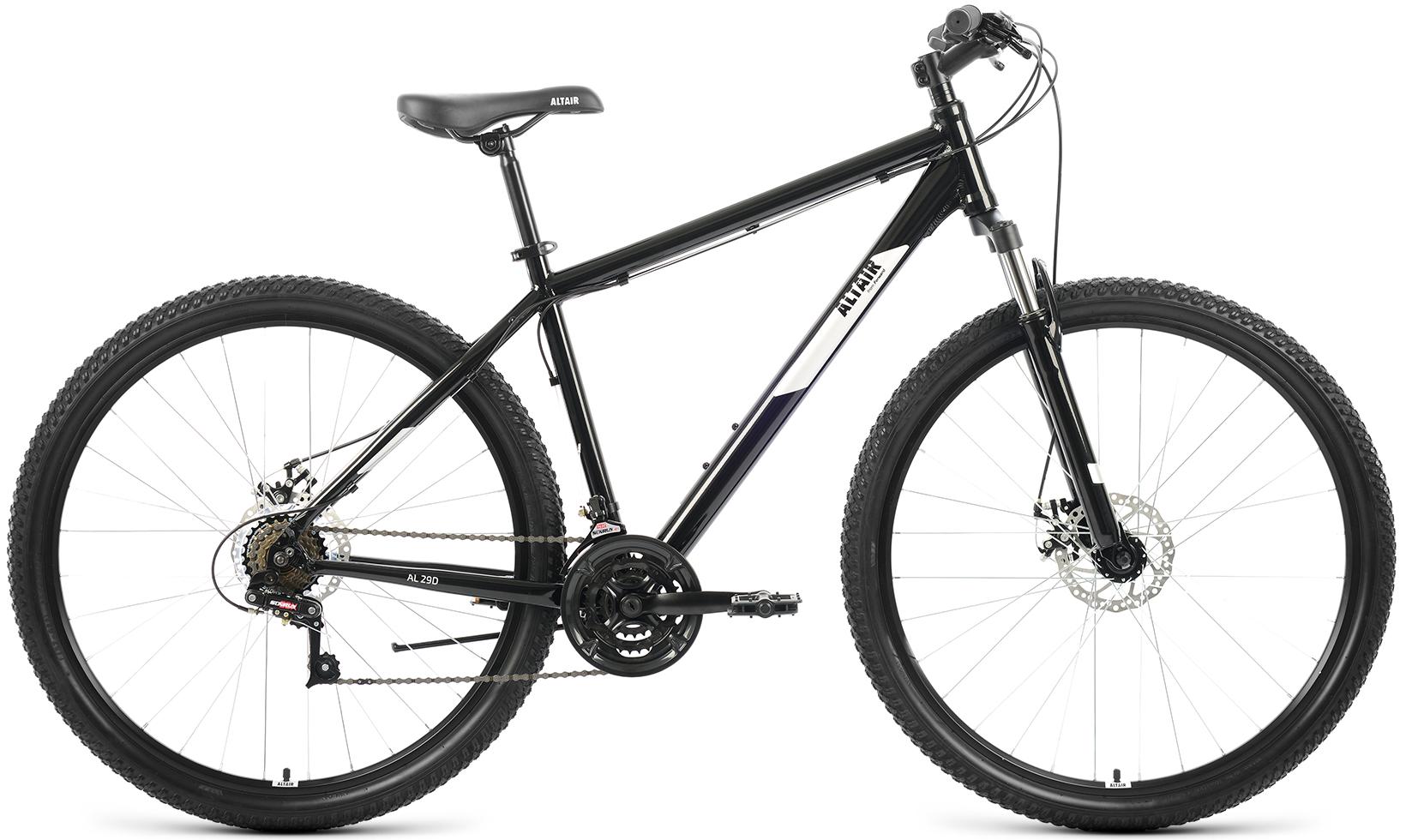 Велосипед Altair AL 29 D 2022 19" черный/серебристый - купить в Москве, цены на Мегамаркет | 100031542727