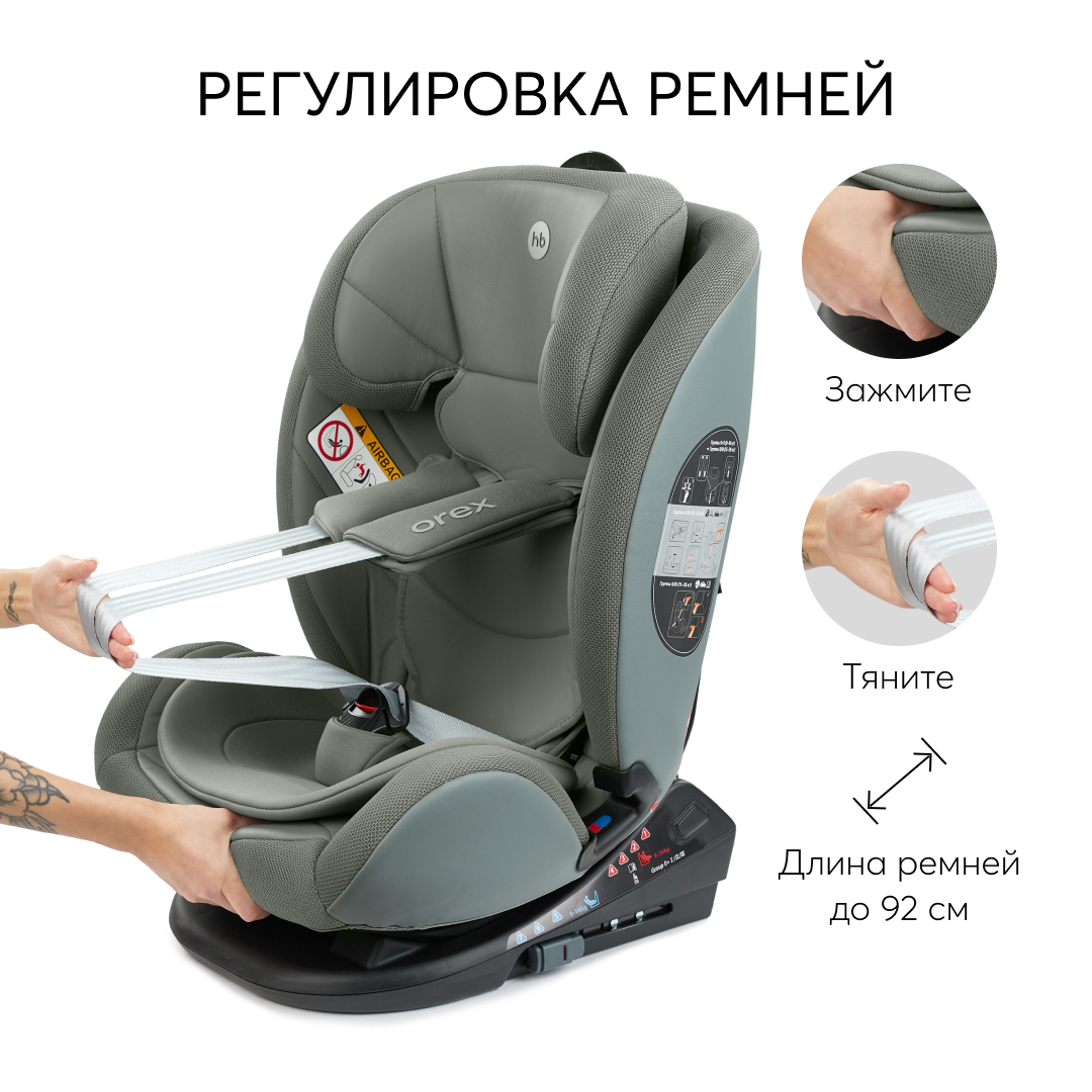 Купить автокресло Happy Baby Orex, группа 0+/1/2/3, с Isofix, до 36 кг, Top  Tether, темно-зеленое, цены на Мегамаркет | Артикул: 600009482527