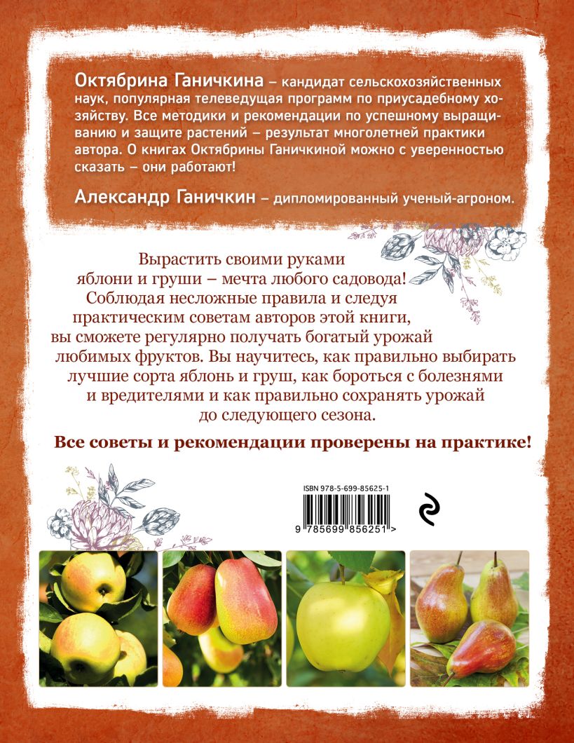 Книга Яблони и Груши, Секреты Урожая От Октябрины Ганичкиной - купить дома  и досуга в интернет-магазинах, цены на Мегамаркет | 188966