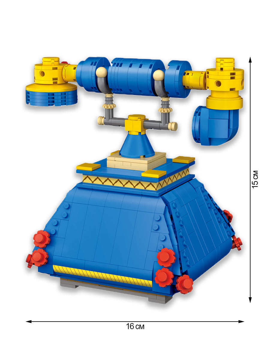 Конструктор LOZ mini Старинный телефон 633 детали № 1124 Vintage phone mini  blocks – купить в Москве, цены в интернет-магазинах на Мегамаркет