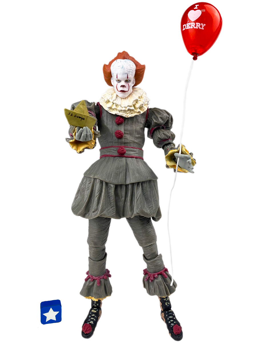 Купить фигурка Пеннивайз Оно Pennywise It 2017 (аксессуары, подвижная, 18  см), цены на Мегамаркет