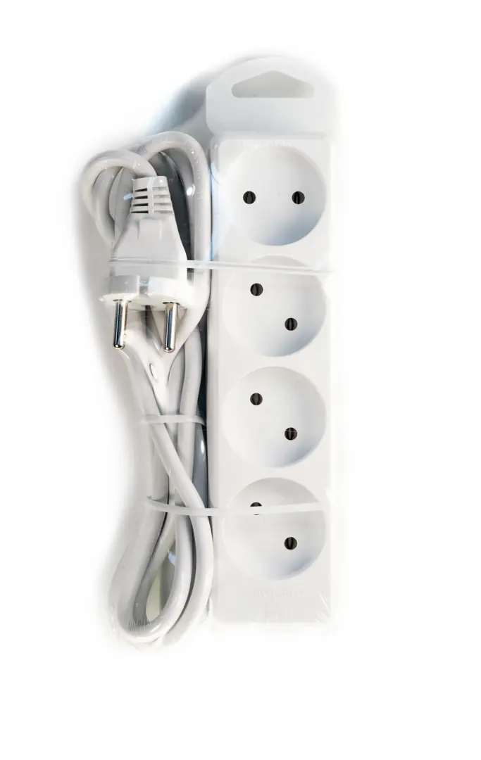 Удлинитель бытовой Защита Про 4 розетки без заземления 2х0.75 мм 3 м ...