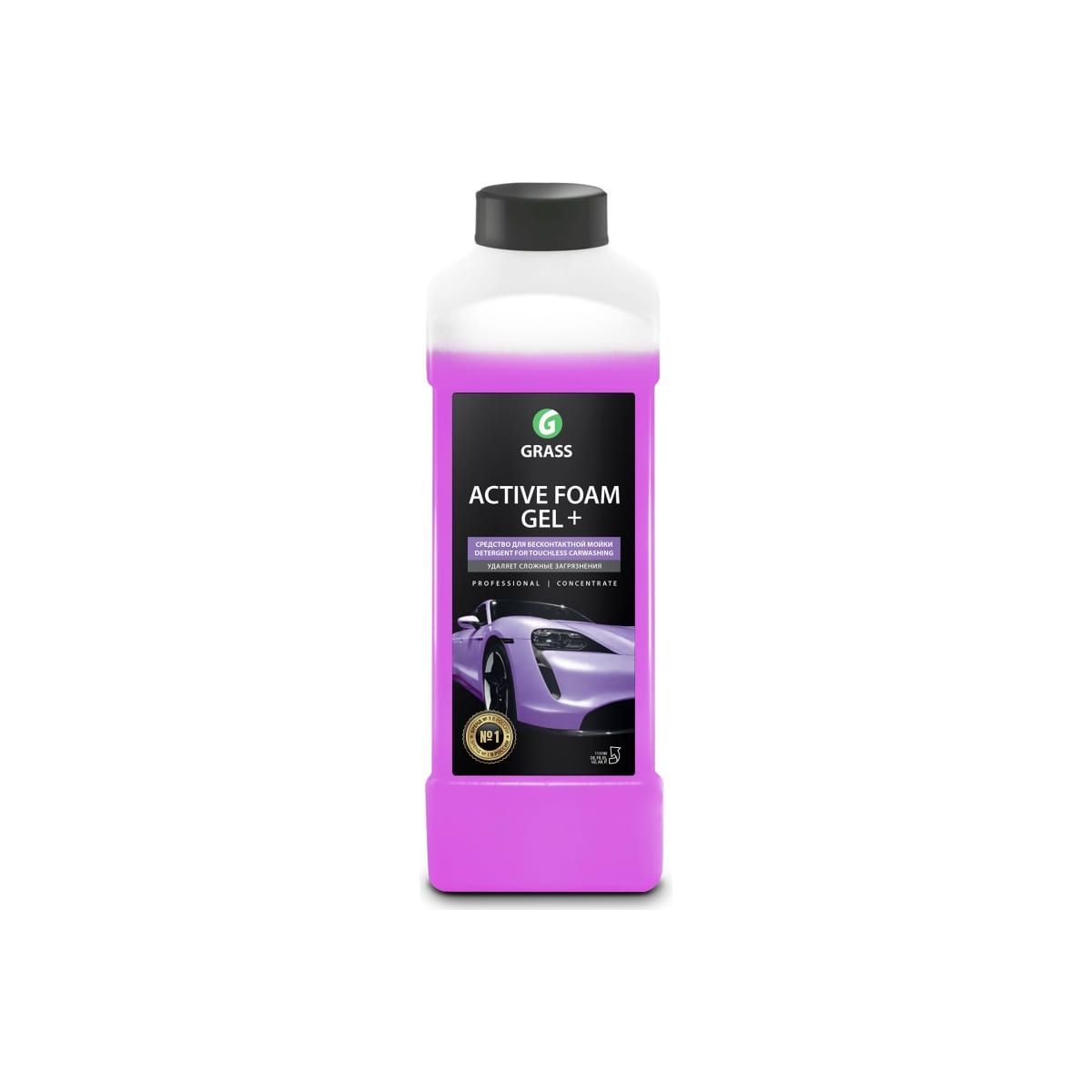 Автошампунь Active Foam Gel+ Для Бесконтактной Мойки Концентрат 1Л Grass 113180 GraSS 1131 - купить в Москве, цены на Мегамаркет | 100040428603