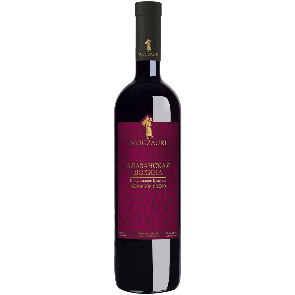 Вино Mogzauri Алазанская Долина красное полусладкое 0,75 л - купить в ВинЛаб, цена на Мегамаркет