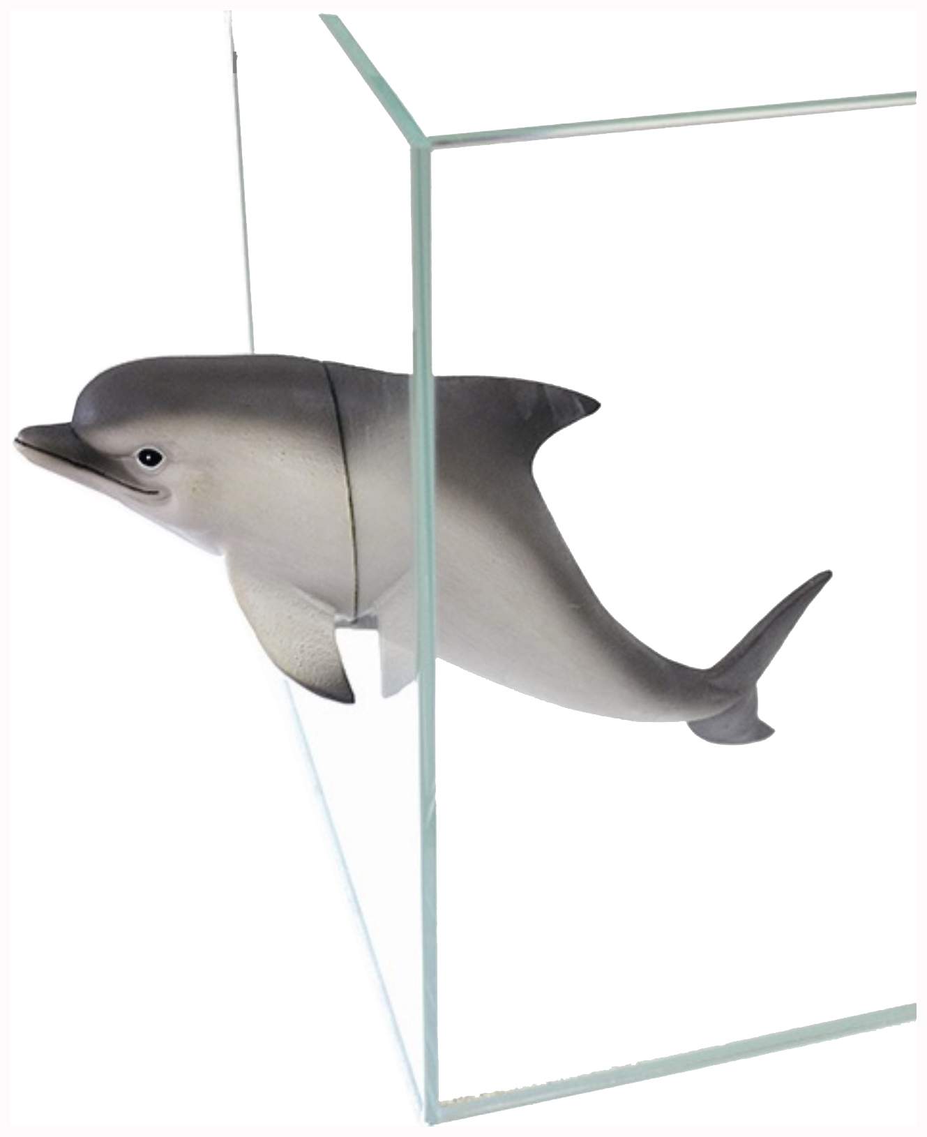 Декорация для аквариума Prime Дельфин, пластик, 34.5х7.5х12 см