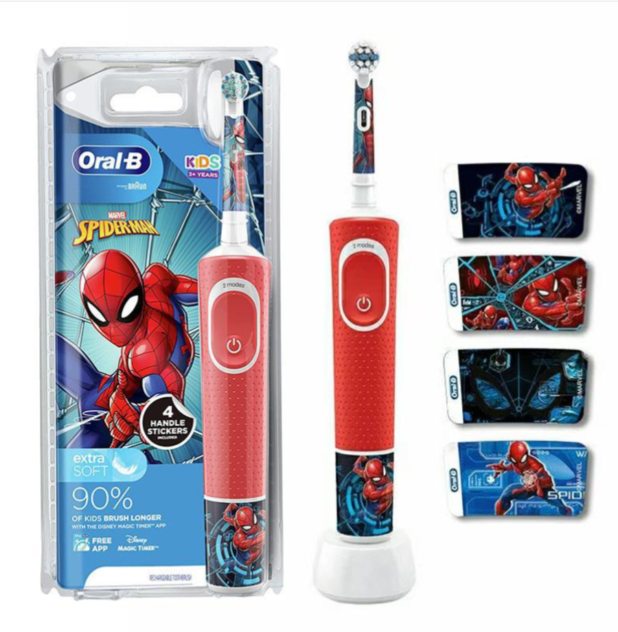 Электрическая зубная щетка Oral-B Vitality Kids D100.413.2K красный, купить в Москве, цены в интернет-магазинах на Мегамаркет