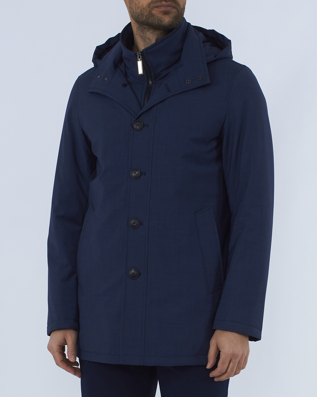 Пальто мужское LENOCI M30L80-202 синее 50