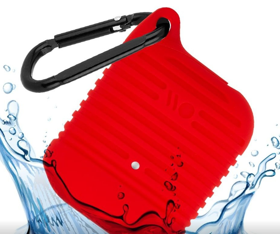 Чехол Case-Mate CM041632 для Apple AirPods 1 / 2 Water Resistant Red/Black