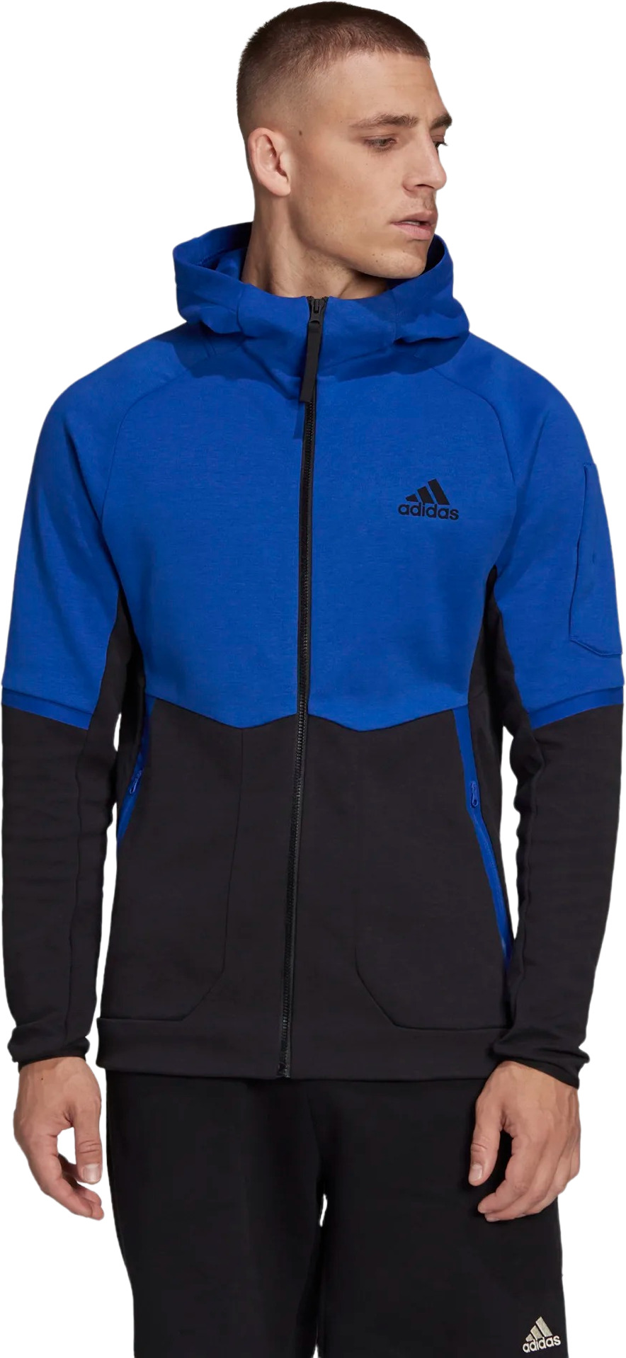 Толстовка мужская Adidas M D4Gmdy Fz Hoody синяя XL - купить в SportPoint, цена на Мегамаркет