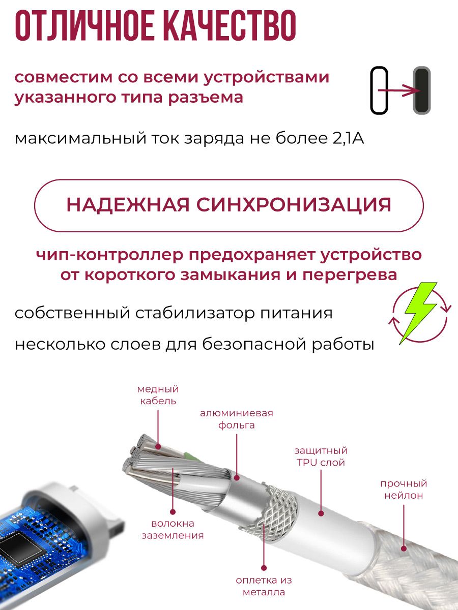 Кабель USB - Type-C Zibelino ZDCM-TYPC 1 м красный - купить в Mobileocean,  цена на Мегамаркет