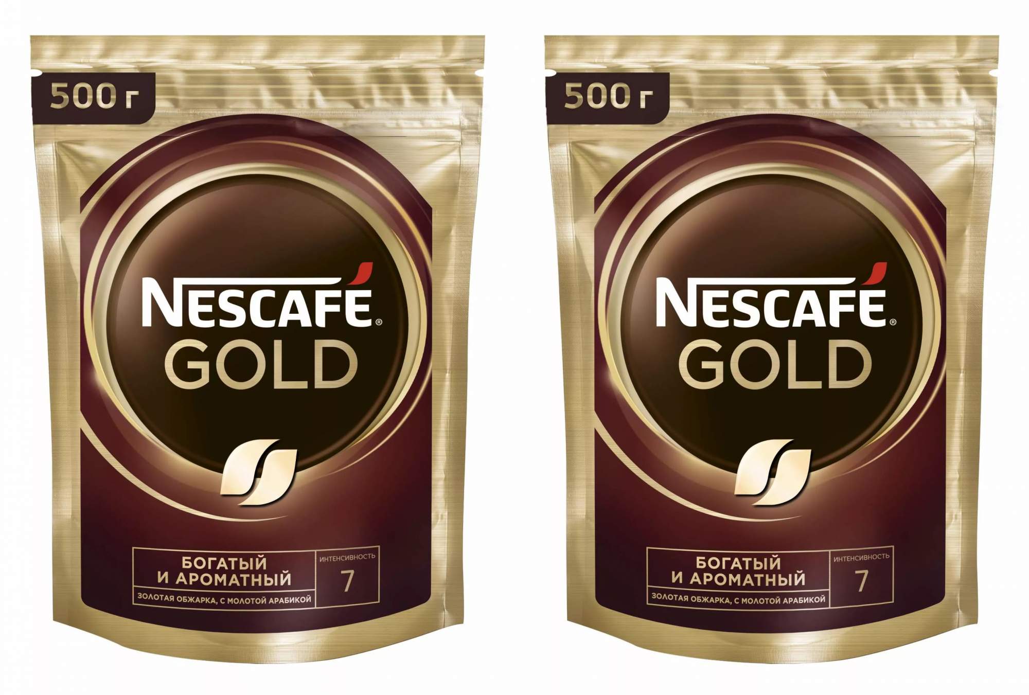 Nescafe Кофе растворимый Nescafe Gold c добавлением молотого 500 г м/у 2 штуки - купить в 7storms, цена на Мегамаркет