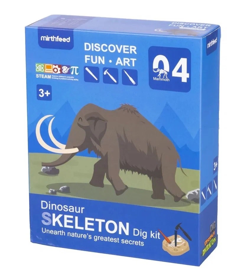 Раскопки динозавров "Мамонт", опыты и эксперименты для детей – купить в ...