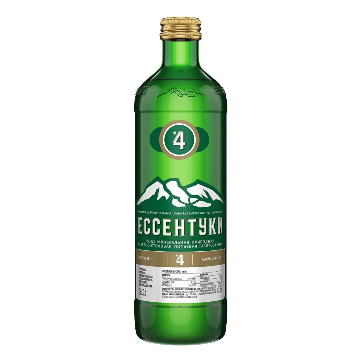 Купить вода минеральная Ессентуки №4 природная лечебно-столовая ...