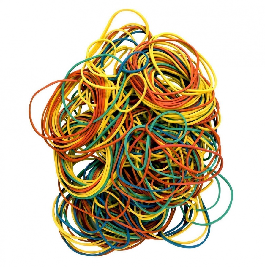 Резинка универсальная inФОРМАТ (d=60мм) цветные, 1000г, 5 уп. - купить ...