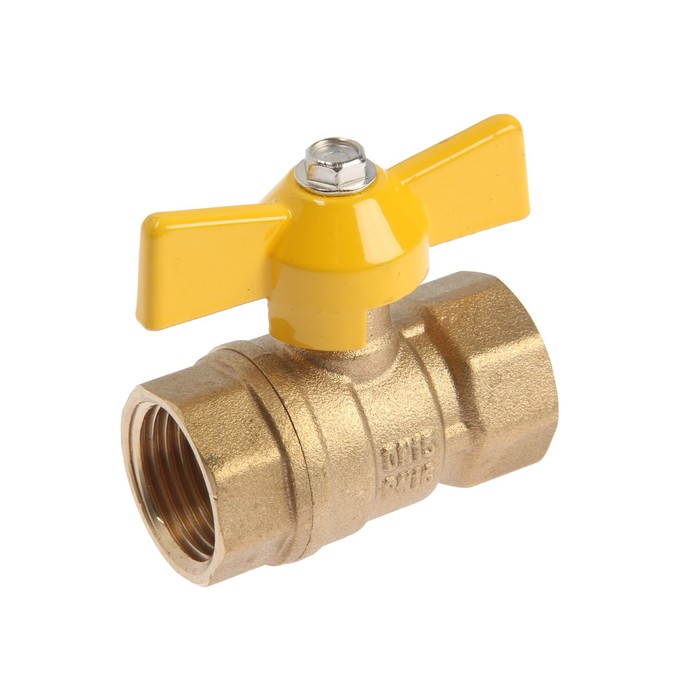 Кран шаровой газовый \"ОПТИМА\" ГАЗ, внутренняя/внутренняя резьба 1/2 ...