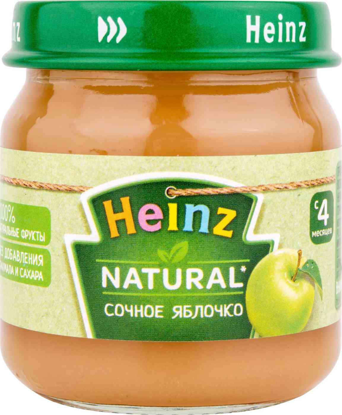 Пюре фруктовое Heinz Сочное яблочко с 4 мес. 80 г, 1 шт.