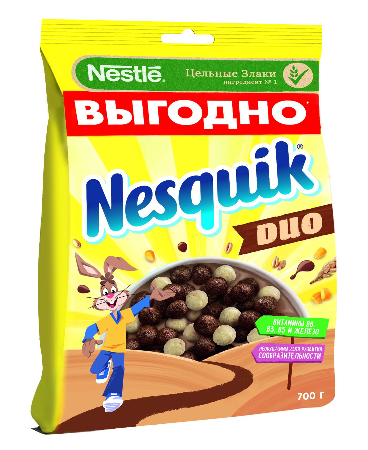 Шоколадные шарики Nesquik duo готовый завтрак 700 г - отзывы покупателей на  маркетплейсе Мегамаркет | Артикул: 100023351321