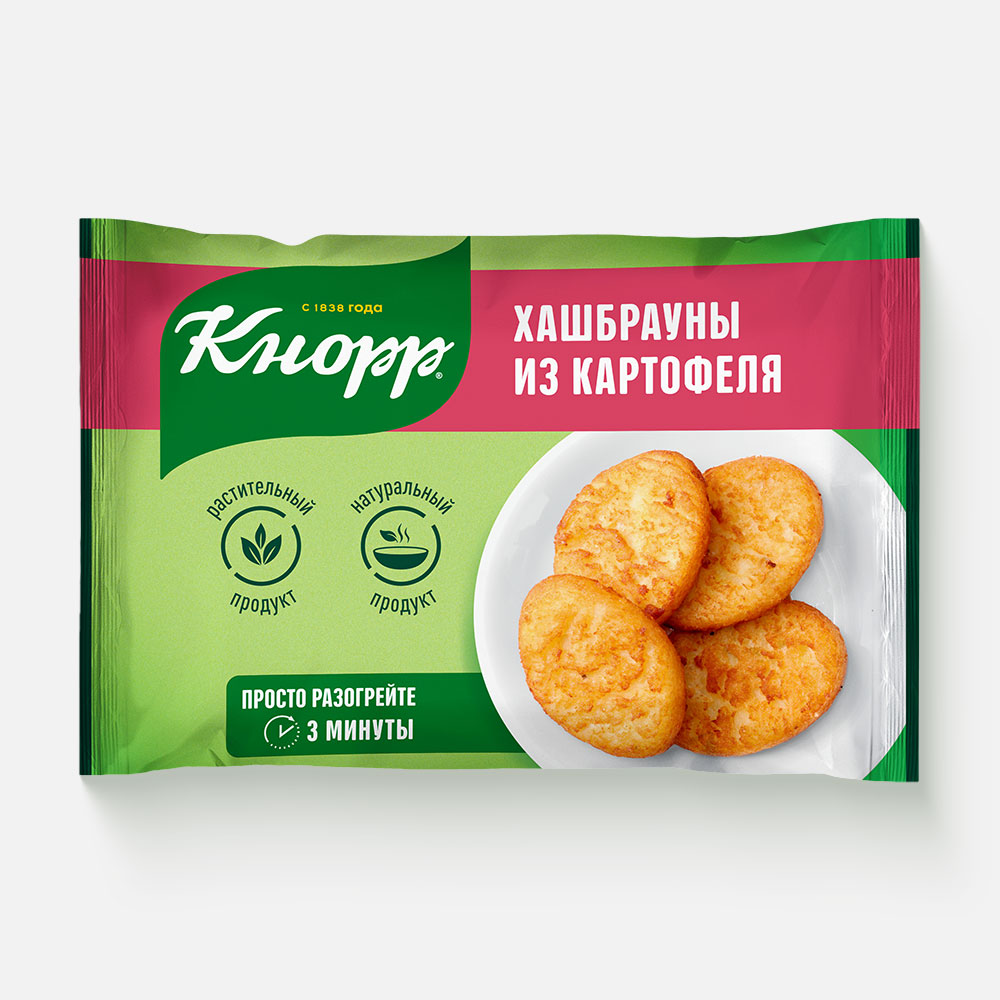 Купить хашбрауны из картофеля Кнорр жареные замороженные, 280 г, цены на Мегамаркет | Артикул: 100074097360