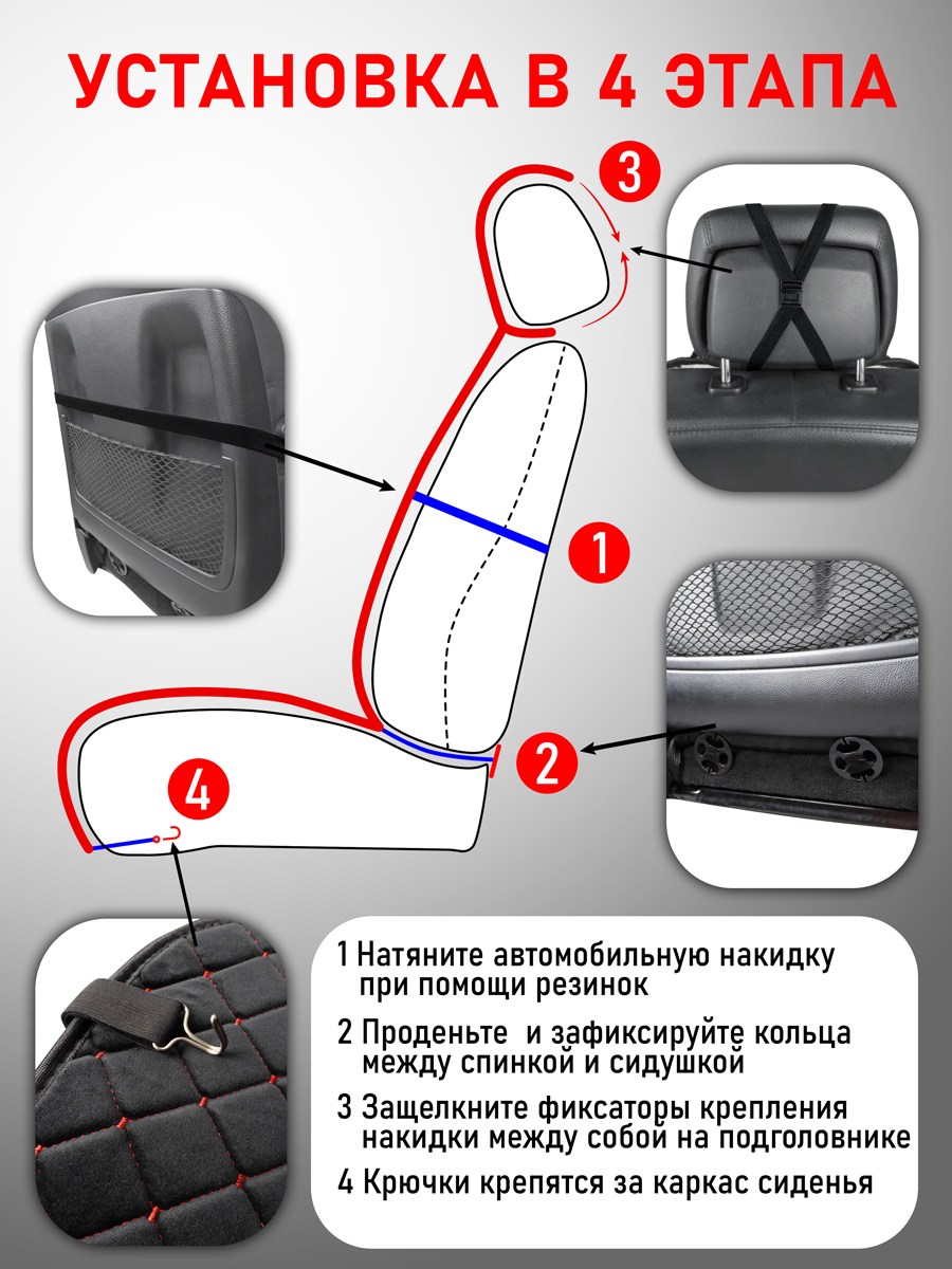 Накидки на сиденья автомобиля CarCape из льна - купить в ИП Белолапотко  Ксения Александровна , цена на Мегамаркет