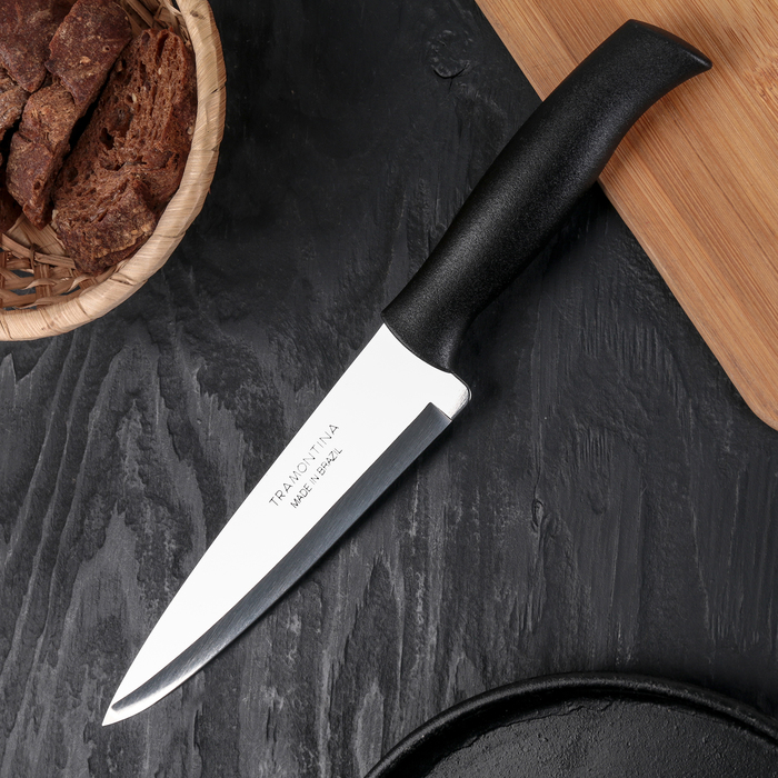 Нож кухонный Tramontina Athus для мяса, лезвие 17,5 см, сталь AISI 420 - купить в Москве, цены на Мегамаркет | 100034586528