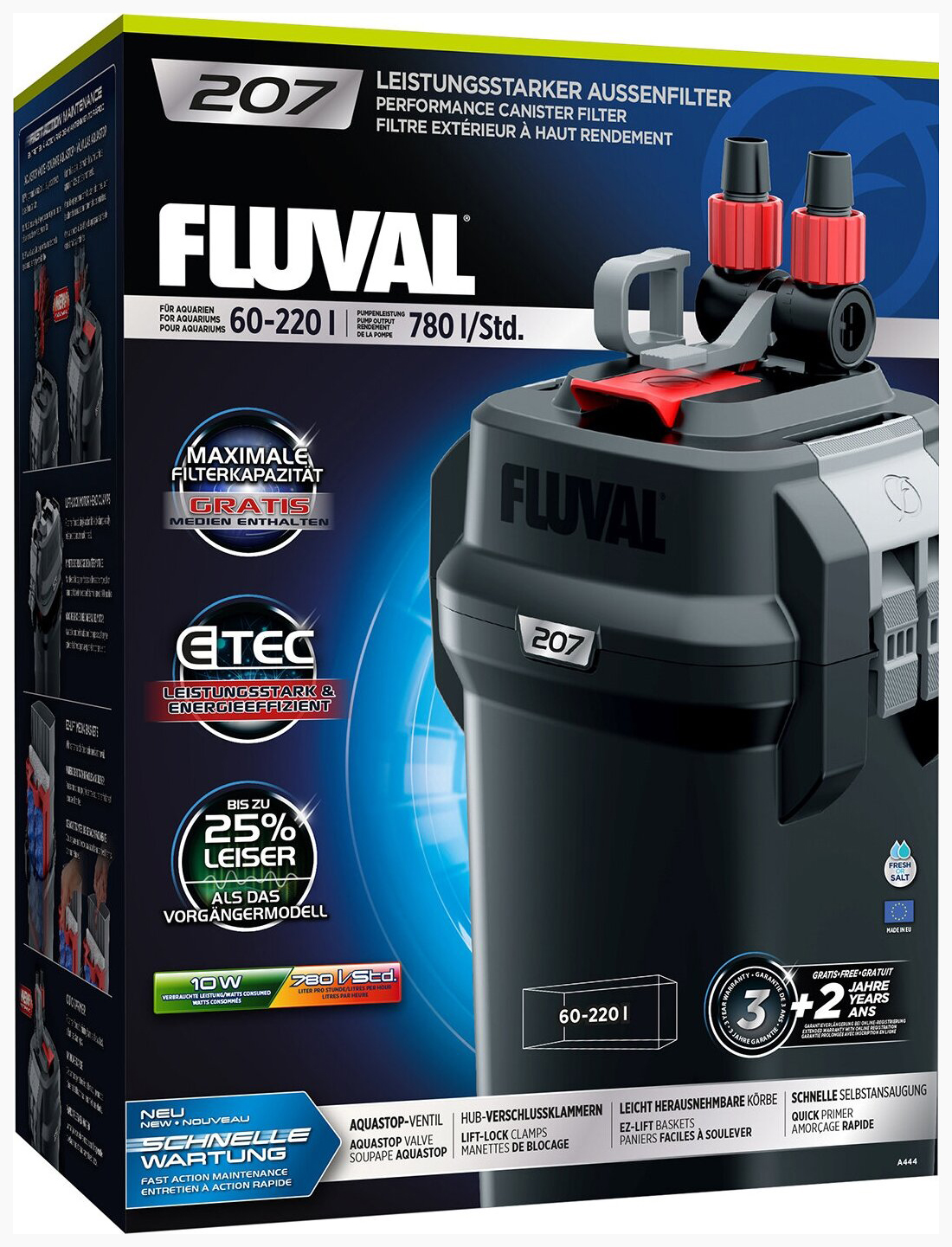 Канистровый внешний фильтр Fluval 207