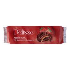 Печенье Delisse бисквитное с клубникой 137 г – купить в Москве, цены в интернет-магазинах на Мегамаркет