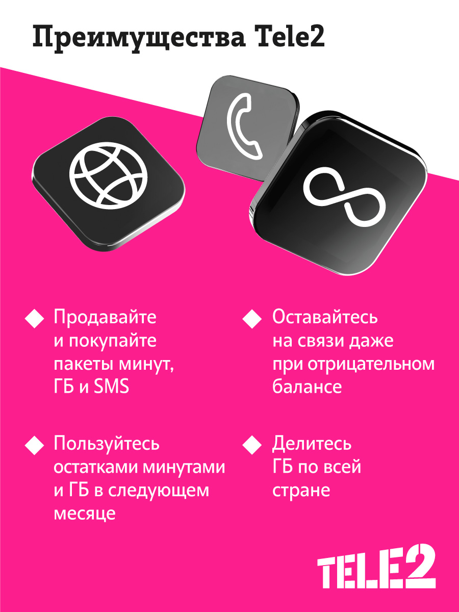 Сим-карта Tele2 для Ивановской области, баланс 300 рублей – купить в  Москве, цены в интернет-магазинах на Мегамаркет