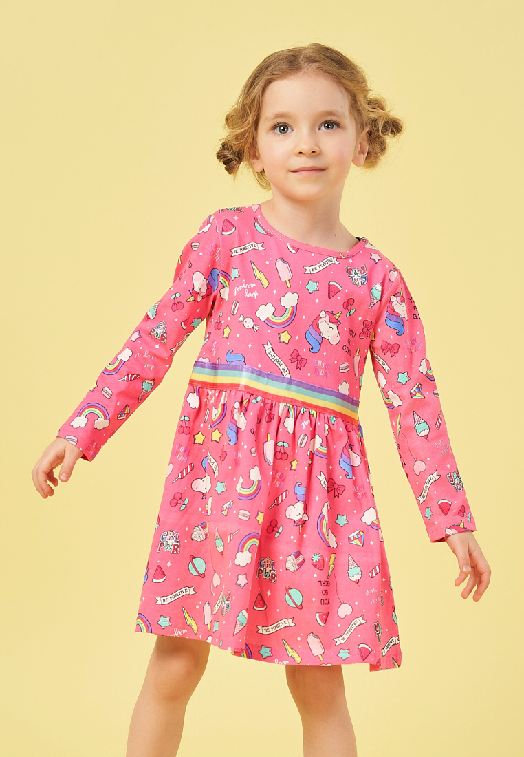 Платье детское Max&jessi SS21C18300313 розовый р.122
