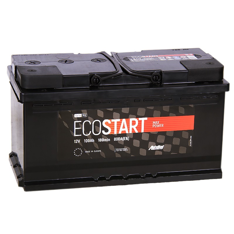 Купить аккумулятор ECOSTART 100L, цены на Мегамаркет | Артикул: 100027698055