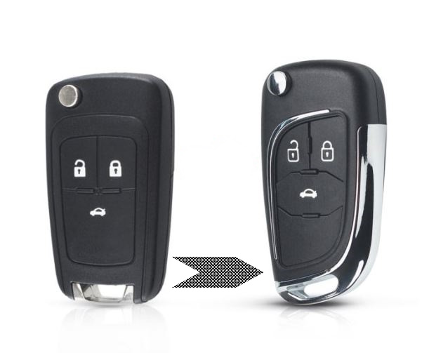 Корпус ключа зажигания Chevrolet Cruze (Шевроле Круз) 3 кнопки ...