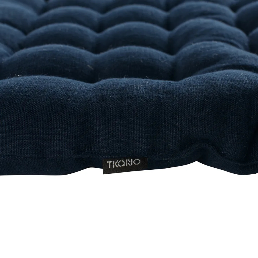 Подушка на стул на сидушку Tkano Essential 40х40 см, синий 1 шт