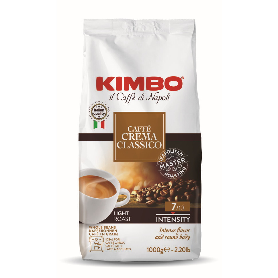 Купить кофе Kimbo Dolce Crema натуральный жареный в зернах пакет 1 кг, цены на Мегамаркет | Артикул: 100024903687